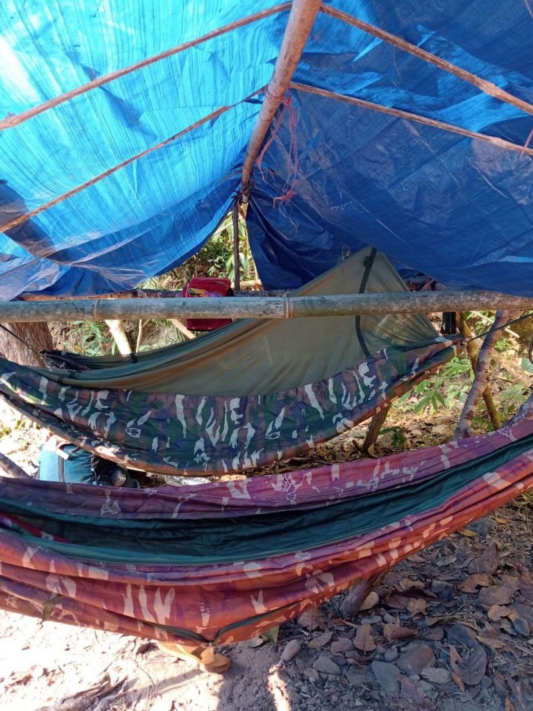 sleeping in a hammock listening to the jungle sounds